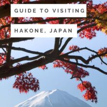 complete guide to visiting hakone japan pinterest cover