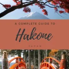 complete guide to visiting hakone japan pinterest cover
