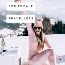 top 10 ski resorts for female travellers pinterest cover