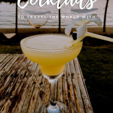 travel themed cocktails pinterest cover