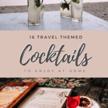 travel themed cocktails pinterest cover