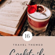 travel themed cocktails pinterest cover